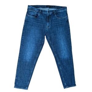 Massimo Dutti Relaxed Fit Mens Jeans Dark Wash Size 38